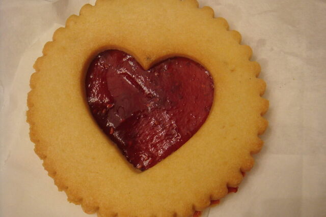 Jammy Heart Biscuits